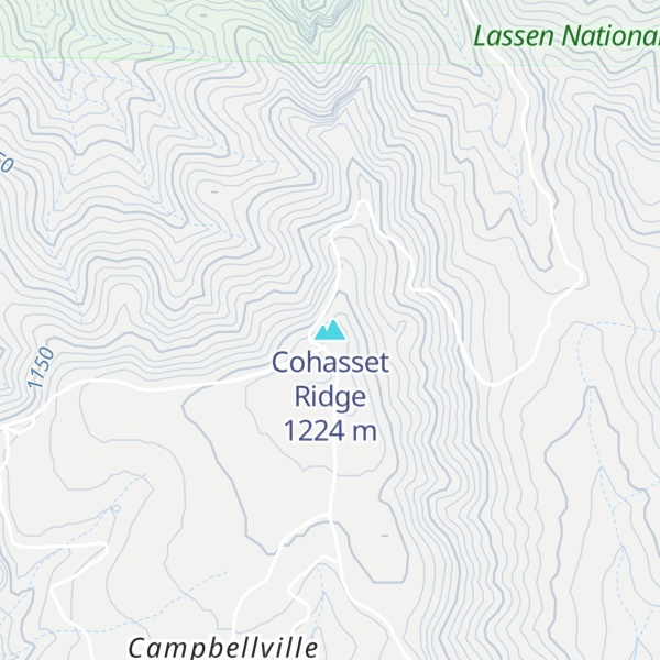 Map of Cohasset Ridge