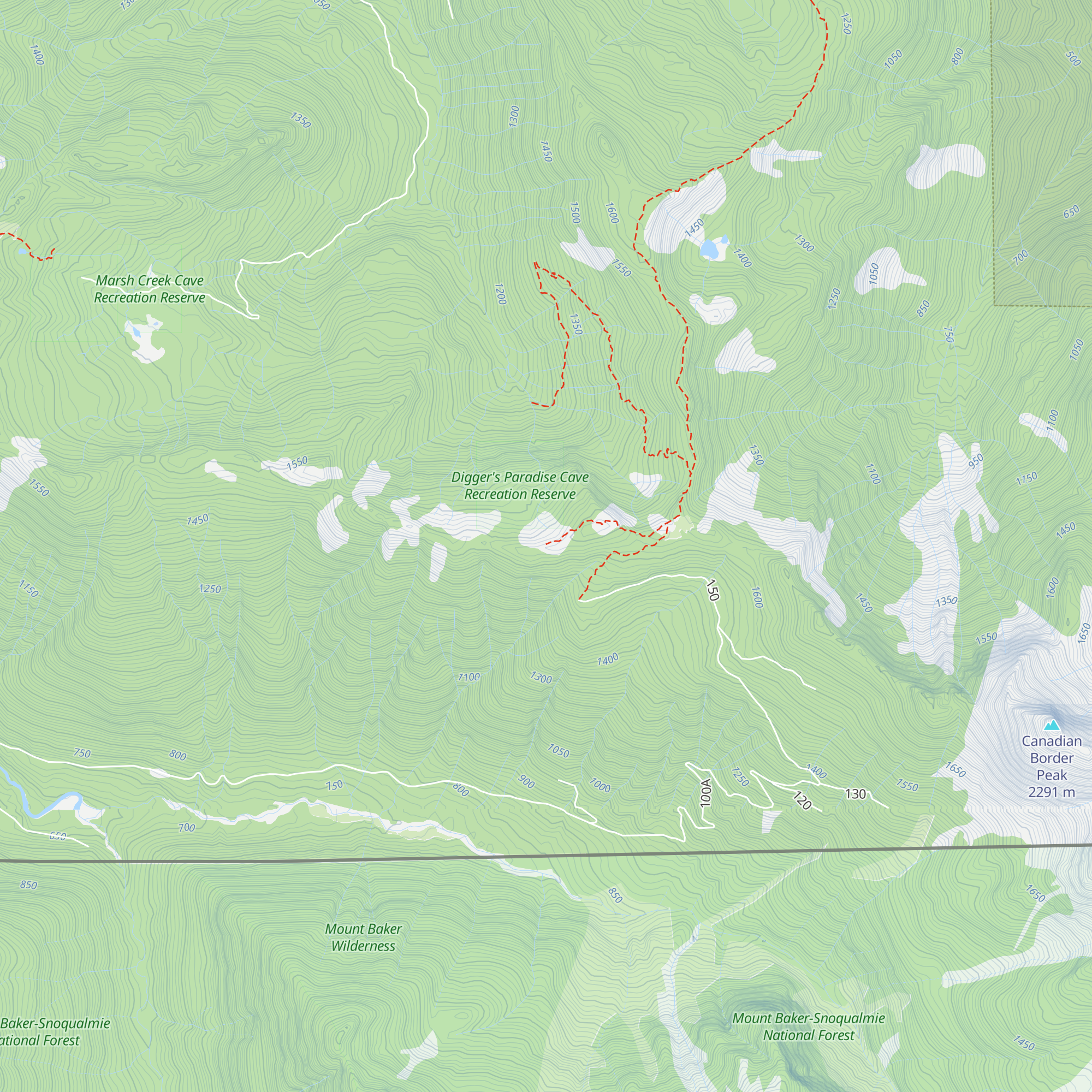 Spencer Cabin map