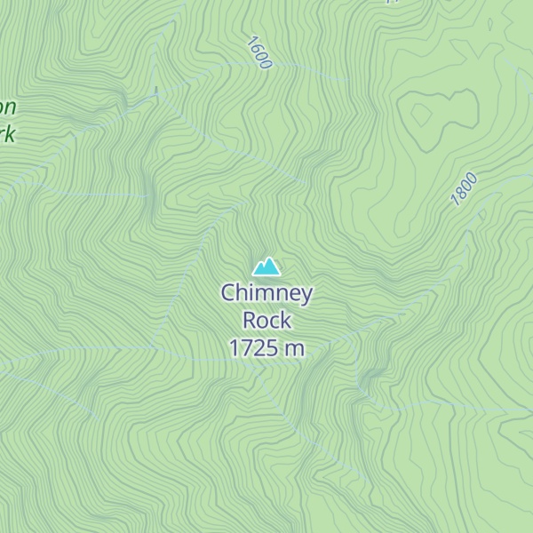 Map of Chimney Rock