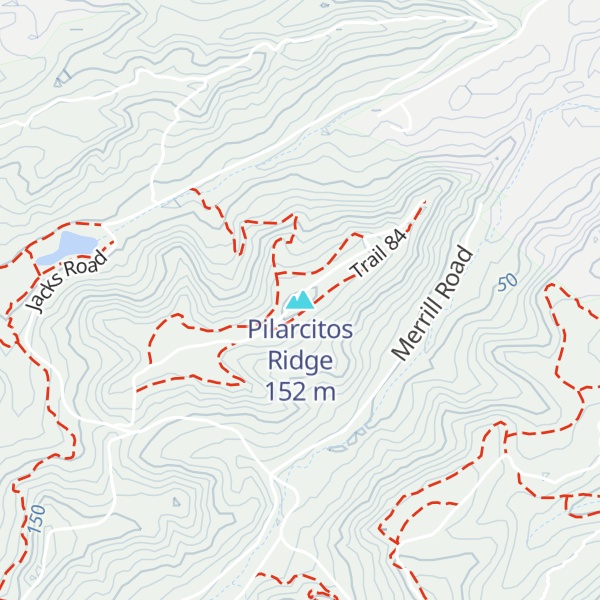 Map of Pilarcitos Ridge