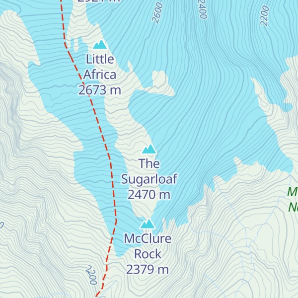 Map of The Sugarloaf