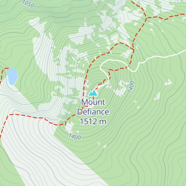 Map of Mount Defiance