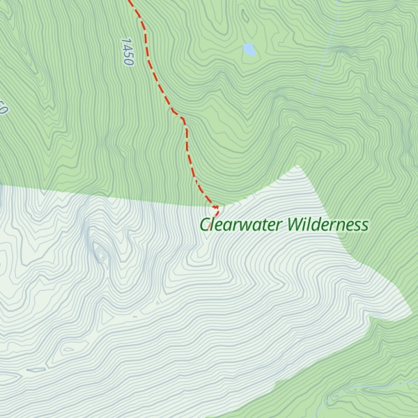 Map of Clear West Peak