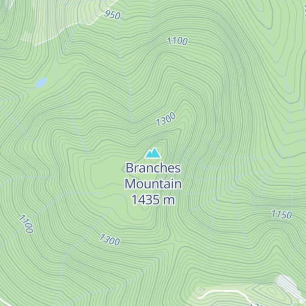 Map of Branches Mountain