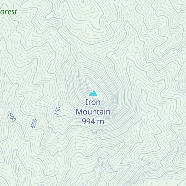 Map of Iron Mountain