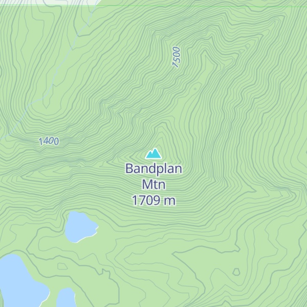 Map of Bandplan Mtn