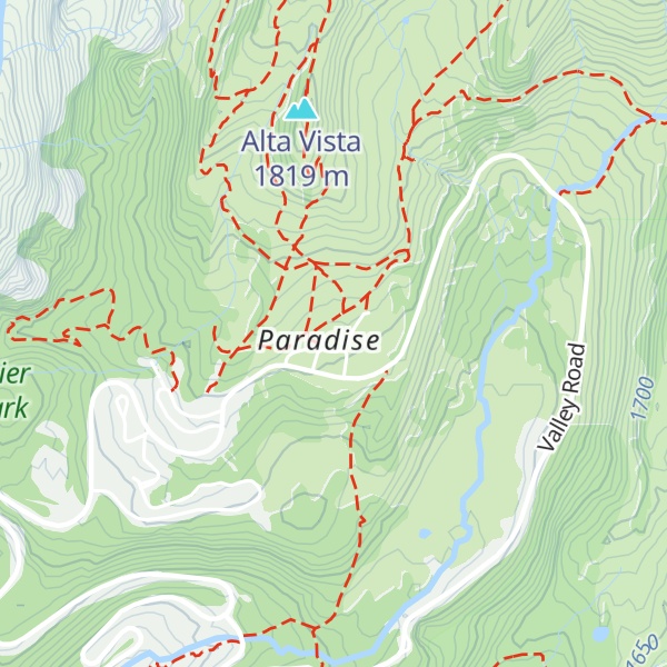 Map of Paradise Climbing Information Center