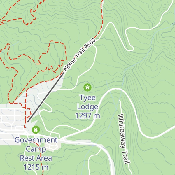 Map of Tyee Lodge