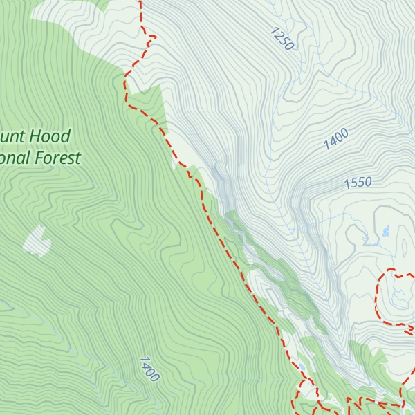 Map of Cathedral Ridge