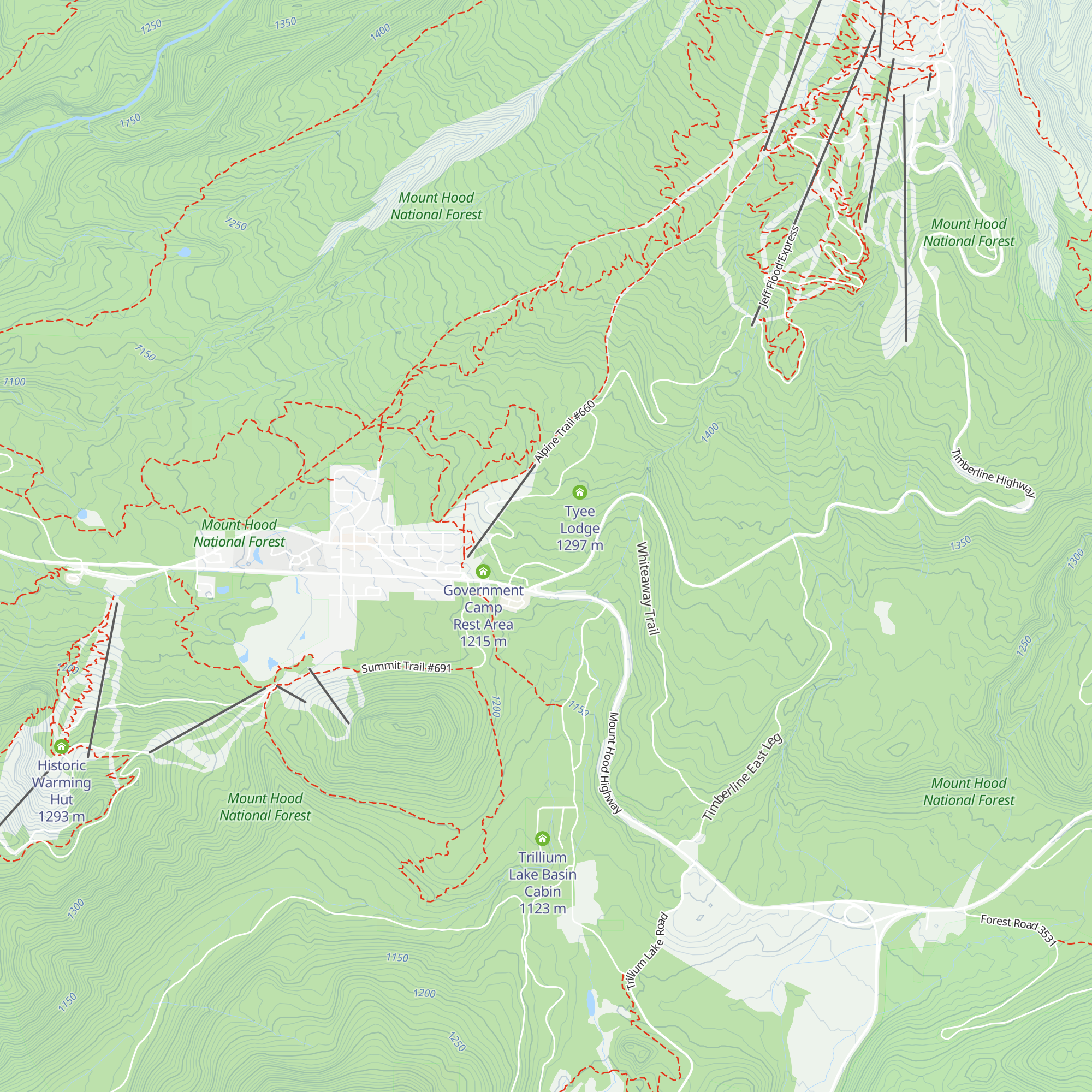 Mazama Lodge map