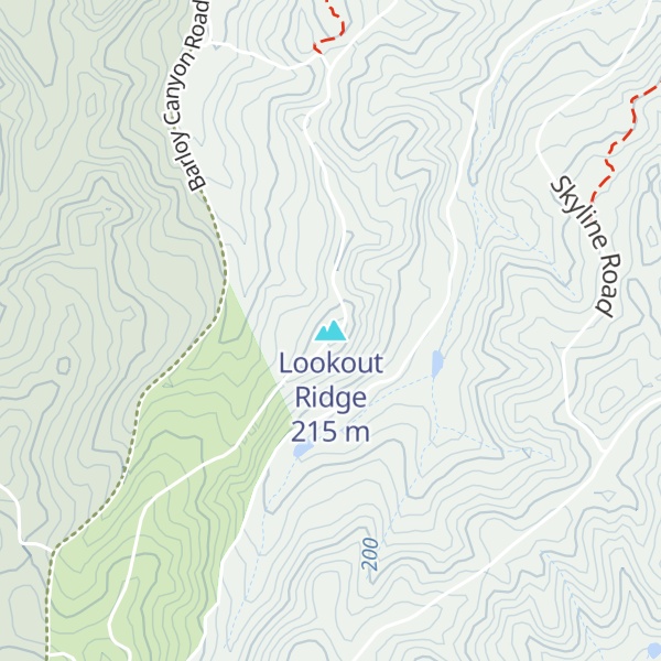 Map of Lookout Ridge