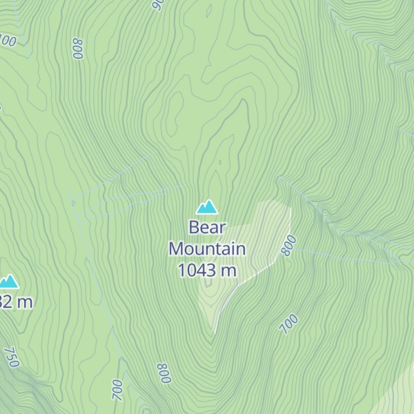 Map of Bear Mountain