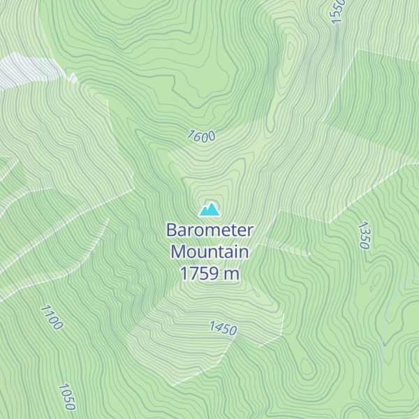 Map of Barometer Mountain