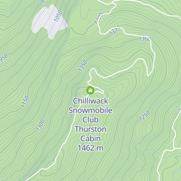 Map of Chilliwack Snowmobile Club Thurston Cabin