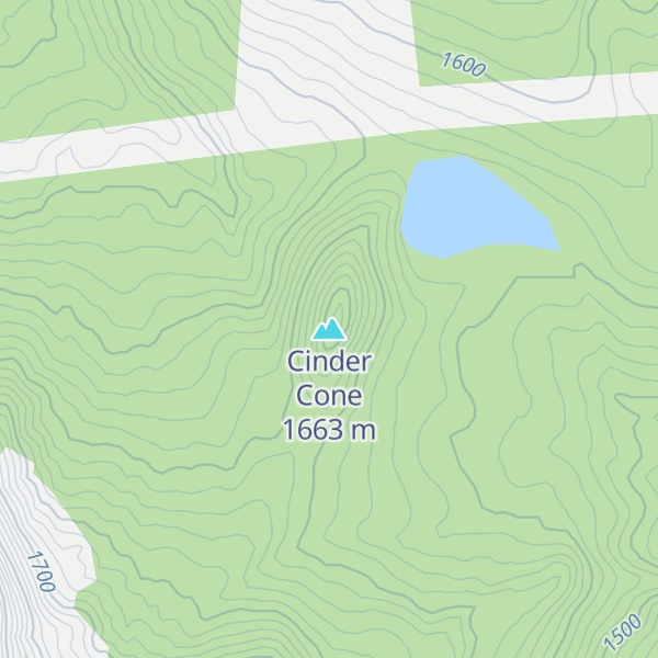 Map of Cinder Cone