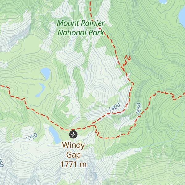 Map of Independence Ridge