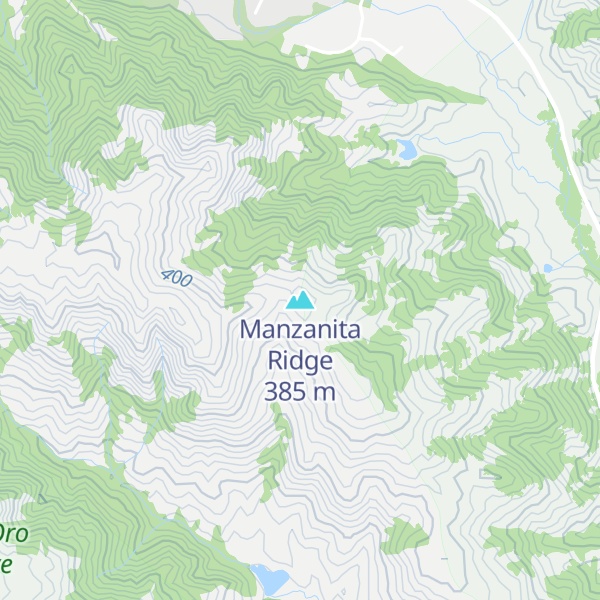 Map of Manzanita Ridge