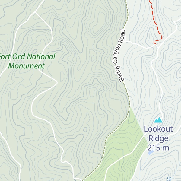 Map of Wildcat Ridge