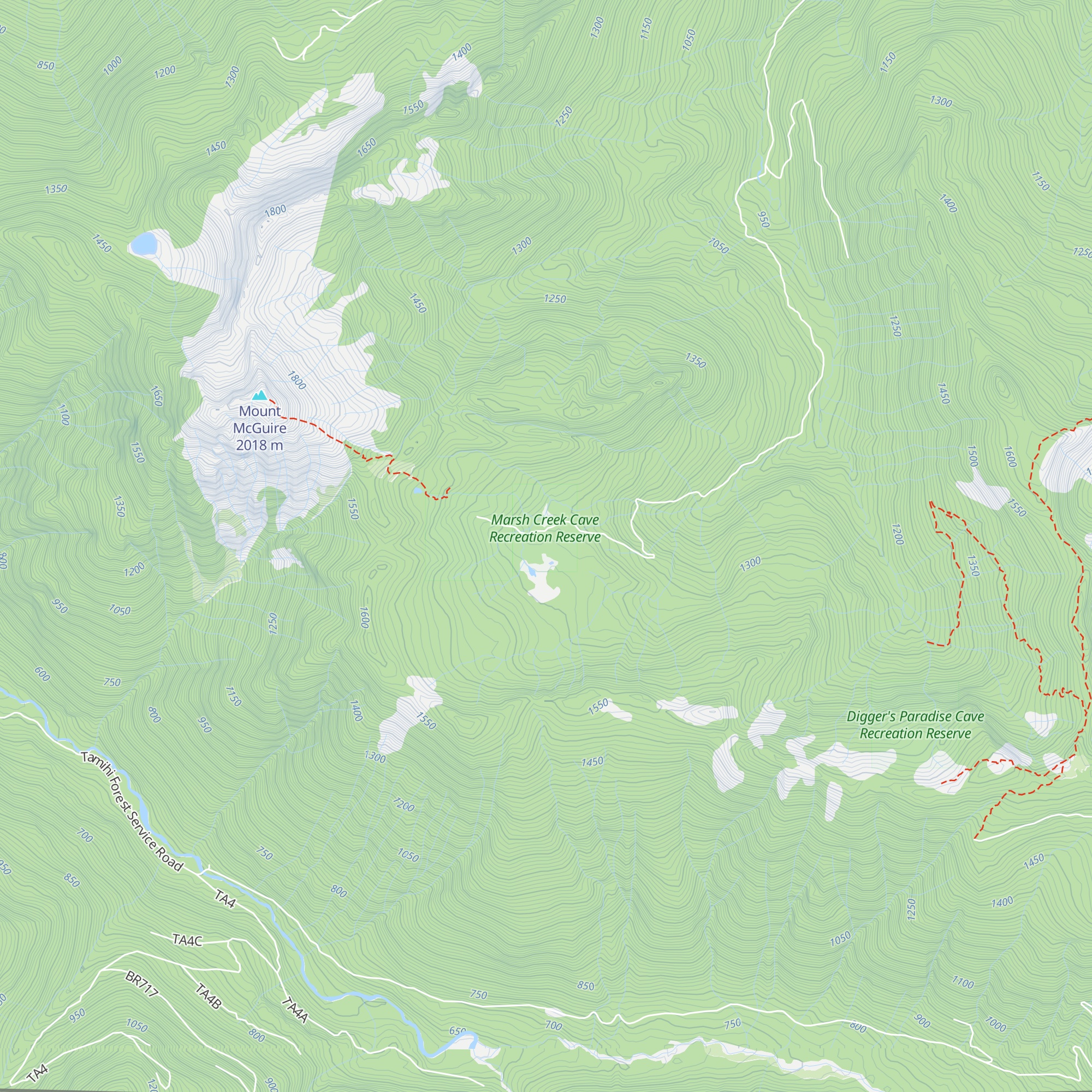McGuire Snow Cabin map