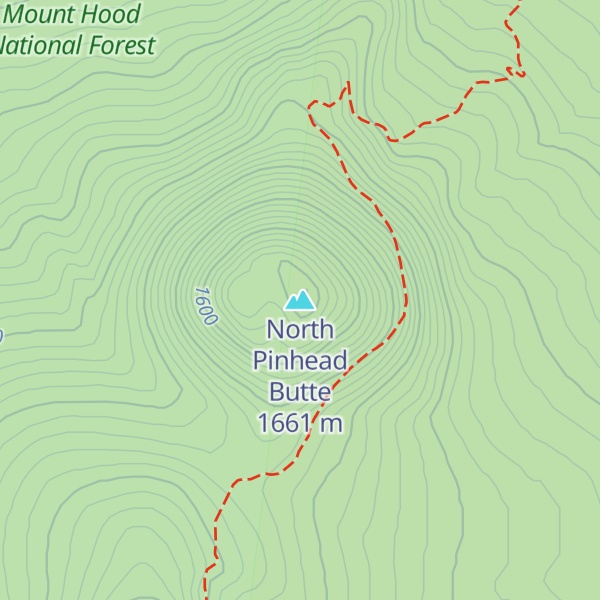 Map of North Pinhead Butte