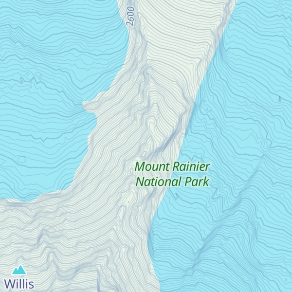 Map of Curtis Ridge