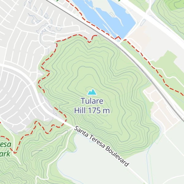 Map of Tulare Hill