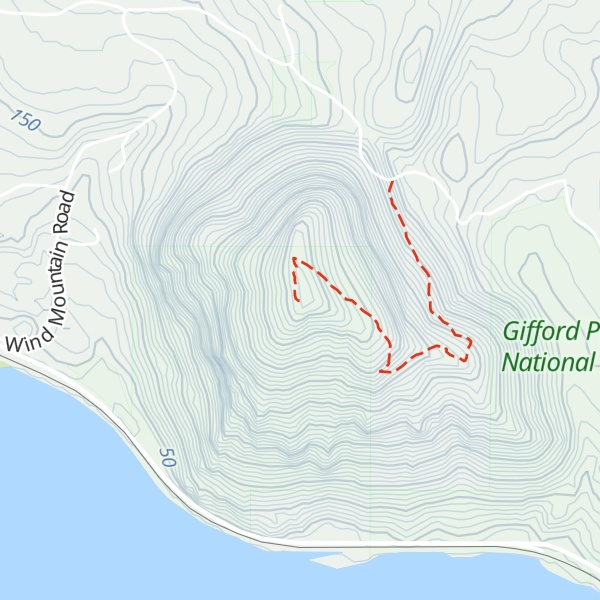 Map of Wind Mountain