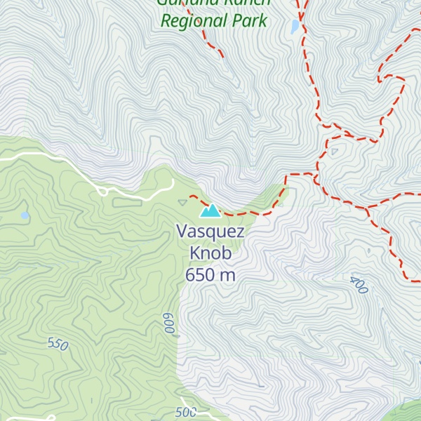 Map of Vasquez Knob