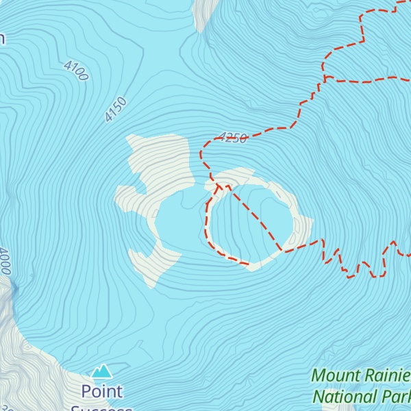 Map of Columbia Crest