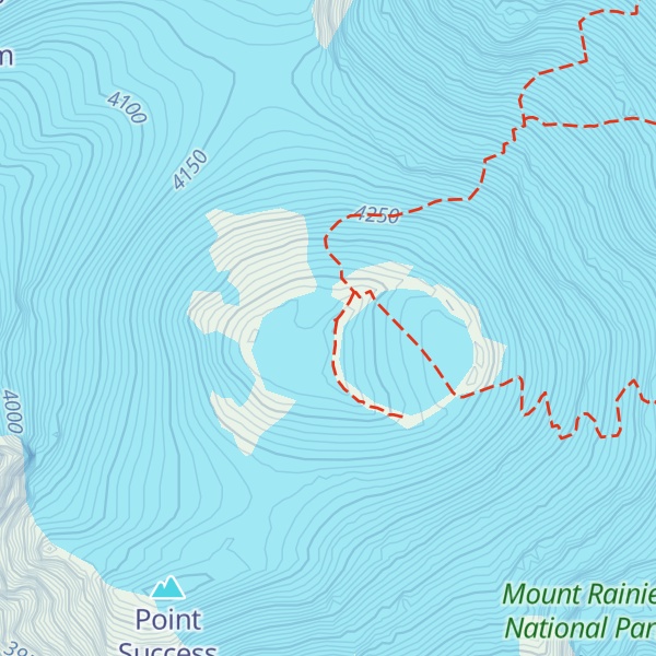 Map of Mount Rainier