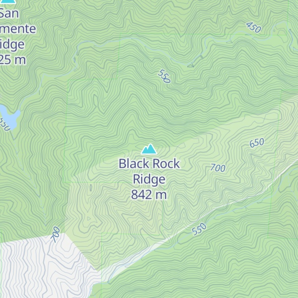 Map of Black Rock Ridge