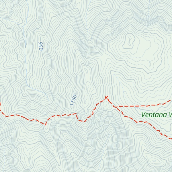 Map of Big Pines Peak
