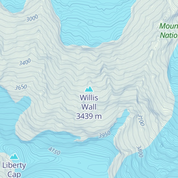 Map of Willis Wall