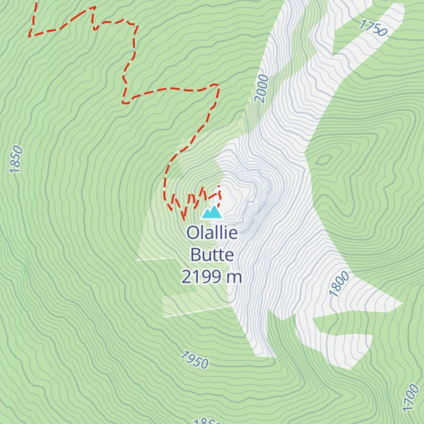 Map of Olallie Butte