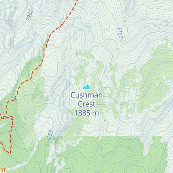 Map of Cushman Crest