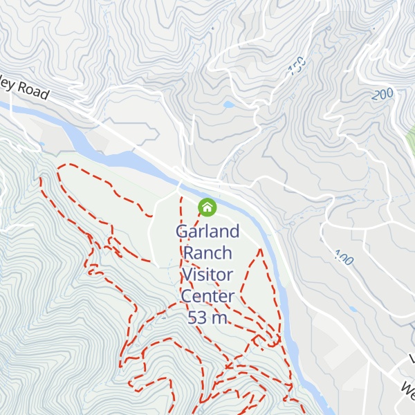 Map of Garland Ranch Visitor Center