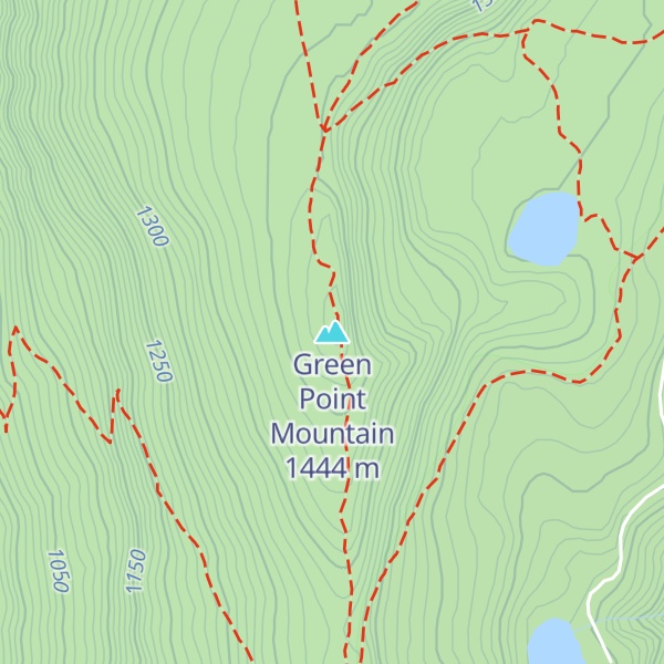 Map of Green Point Mountain