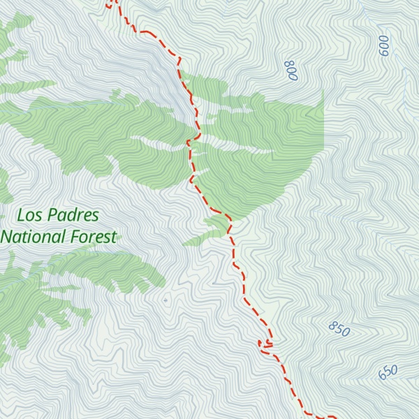 Map of Manuel Peak