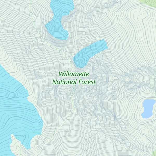 Map of North Sister