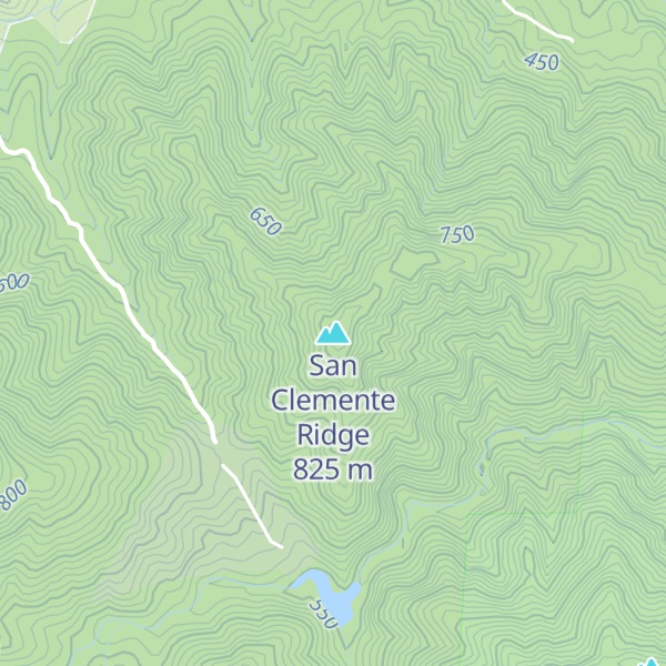 Map of San Clemente Ridge