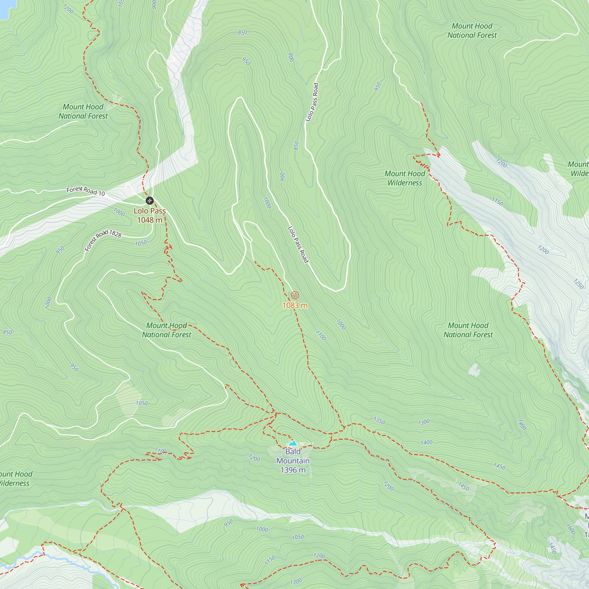 Lolo Pass Hut map