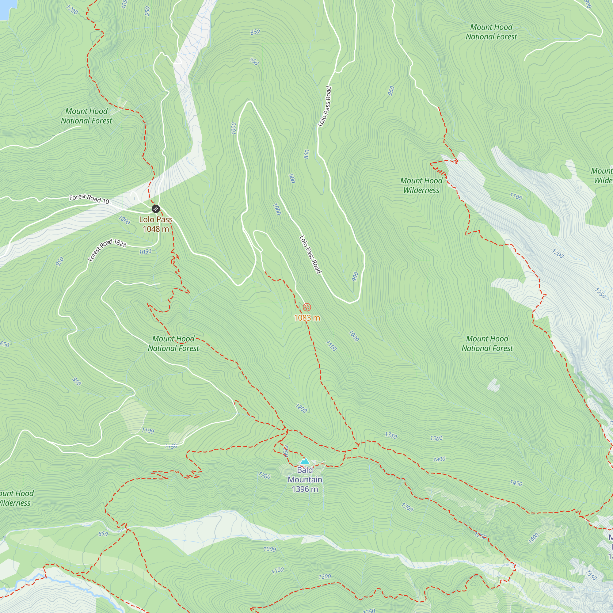 Lolo Pass Hut map