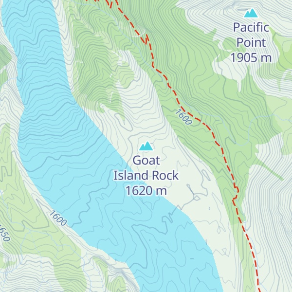 Map of Goat Island Rock