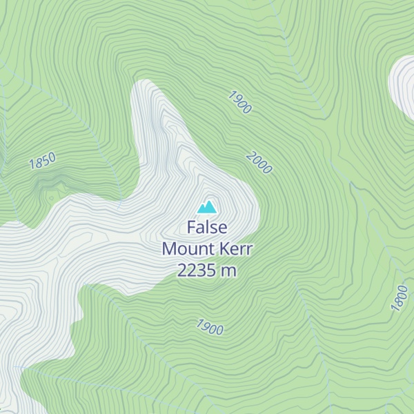 Map of False Mount Kerr
