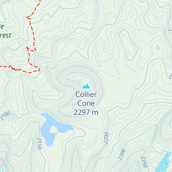 Map of Collier Cone