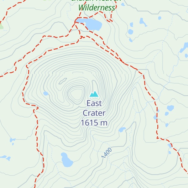 Map of East Crater