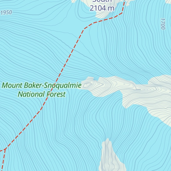 Map of Lava Divide