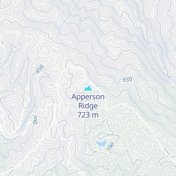 Map of Apperson Ridge