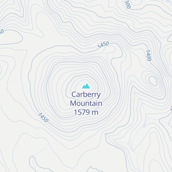 Map of Carberry Mountain