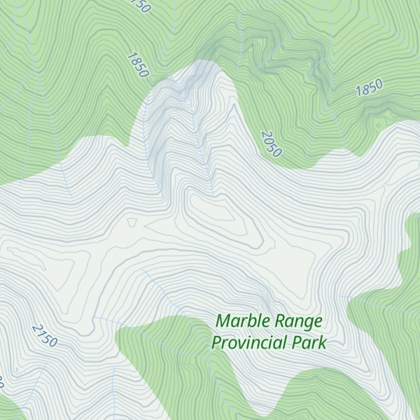 Map of Mount Kerr